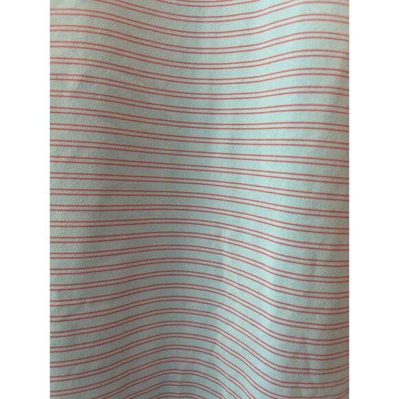 Peter Millar Summer Comfort Striped Golf Performance Polo Men XL Preppy Money - Picture 8 of 8